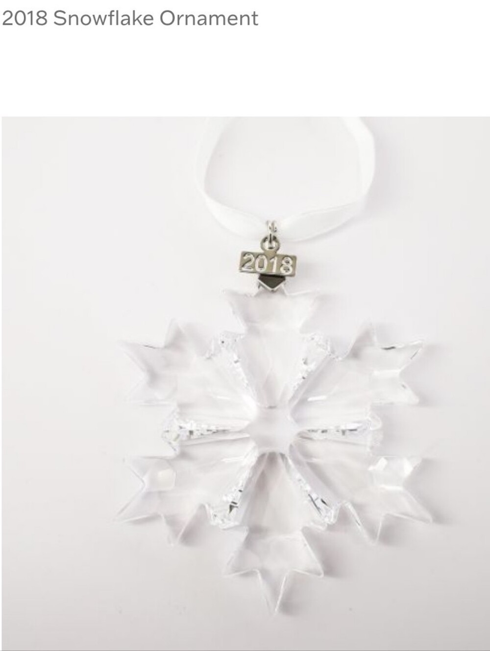 Authentic New 2018 Swarovski Crystal Ornament